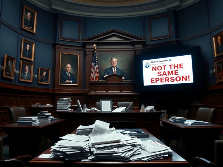 Flick International Heated political debate scene with documents and framed portraits