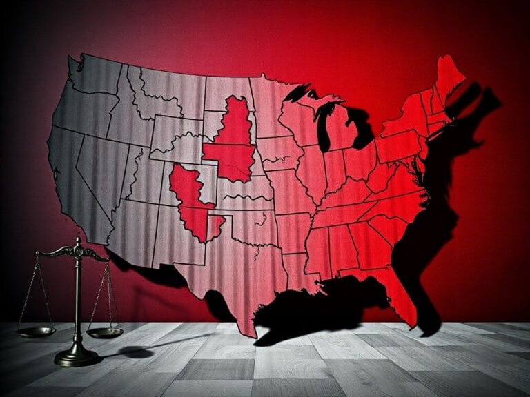 Flick International Abstract depiction of a convoluted congressional district map illustrating gerrymandering