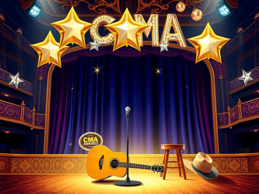 Flick International Grand country music award ceremony scene at the Bridgestone Arena