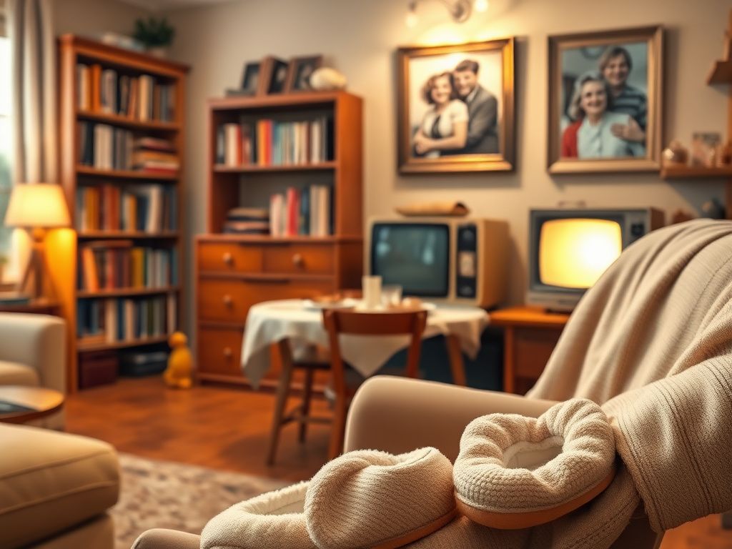 Flick International Cozy living room with personal touches depicting a long-lasting marriage