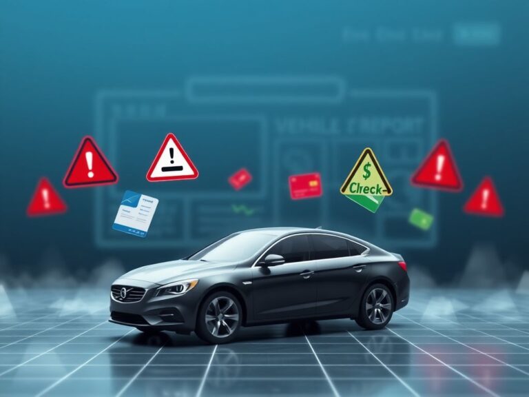 Flick International Digital representation of a shiny car on a grid, symbolizing online car sales and scams