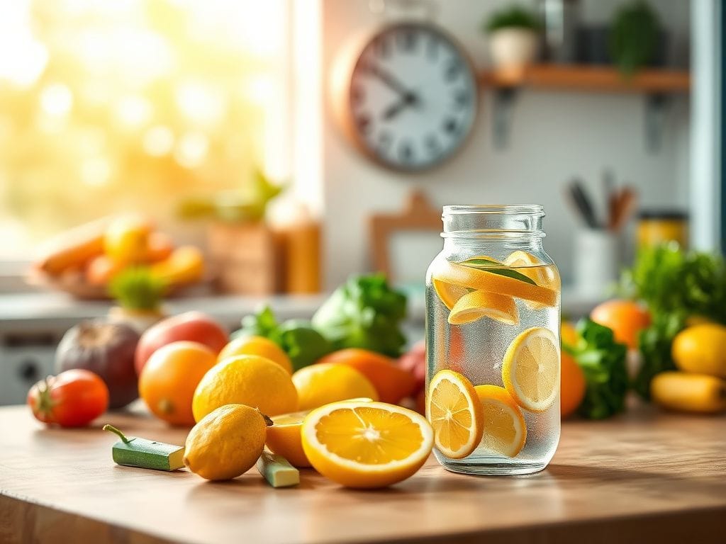 Flick International A vibrant kitchen countertop filled with fresh fruits and vegetables symbolizing healthy eating and nutrition.