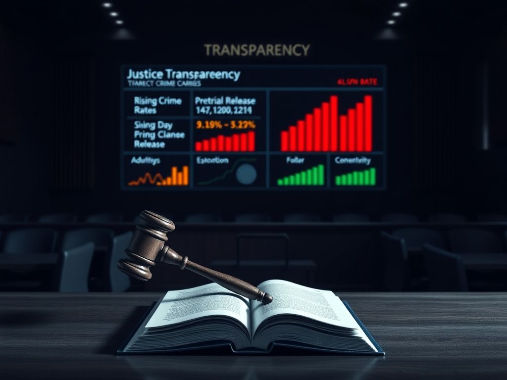 Flick International An empty courtroom with a gavel on a closed law book, symbolizing justice and accountability