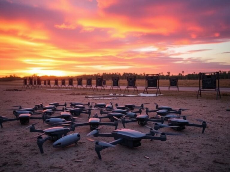 Flick International Cluster of 500 confiscated Chinese quadcopter drones for military training in Florida