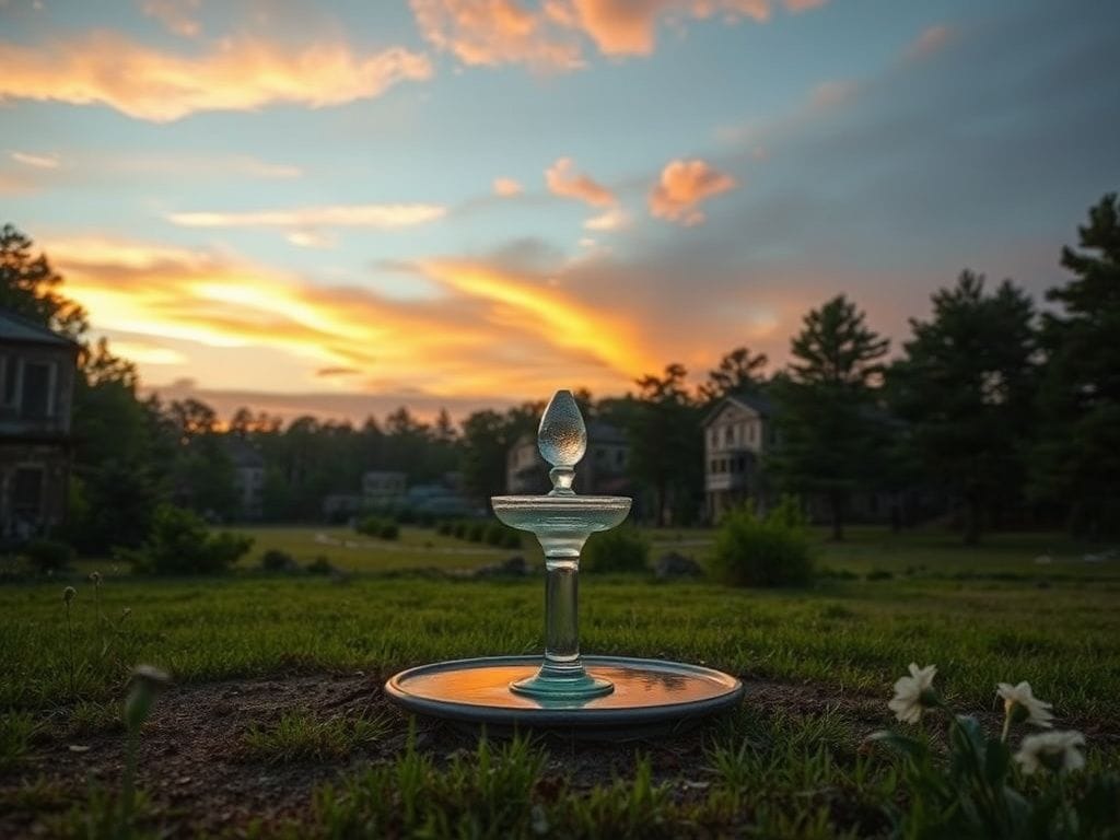 Flick International Serene landscape of Camp Lejeune showcasing lush greenery and abandoned buildings symbolizing water contamination