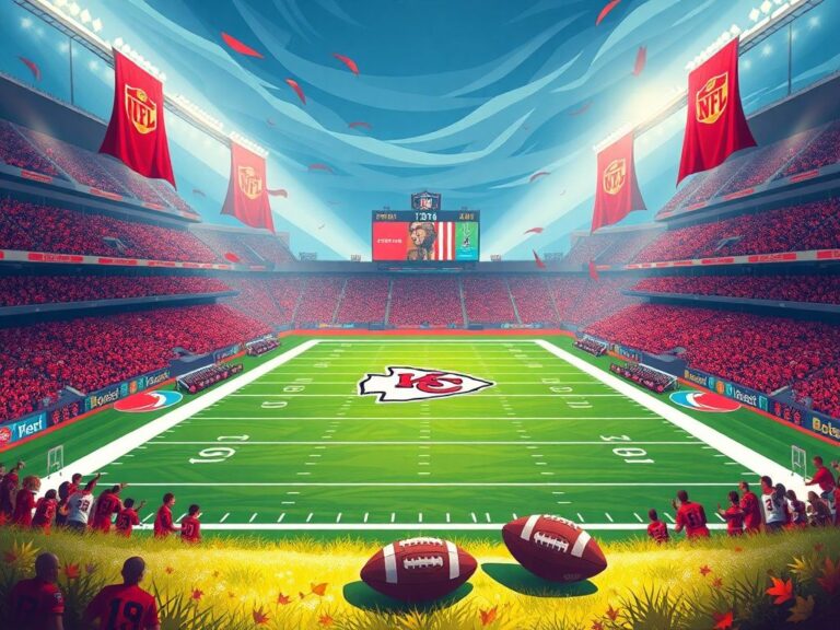 Flick International A vibrant football stadium showcasing the Kansas City Chiefs during a crucial NFL game.