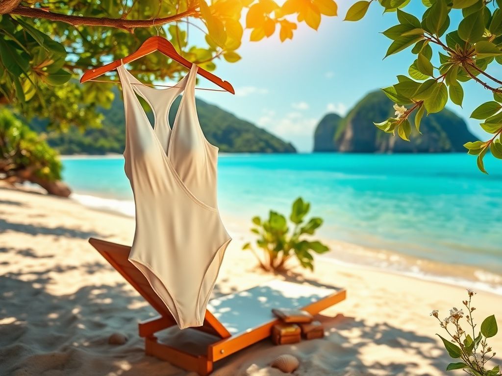 Flick International Rosie Huntington-Whiteley in a stylish white swimsuit on a beach chair in Rio de Janeiro