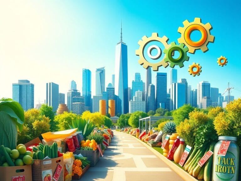 Flick International A bustling economy with a vibrant cityscape representing tax cuts and regulatory reform