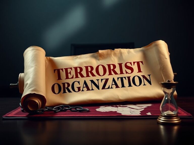 Flick International Ancient scroll symbolizing designation of Muslim Brotherhood as terrorist organization