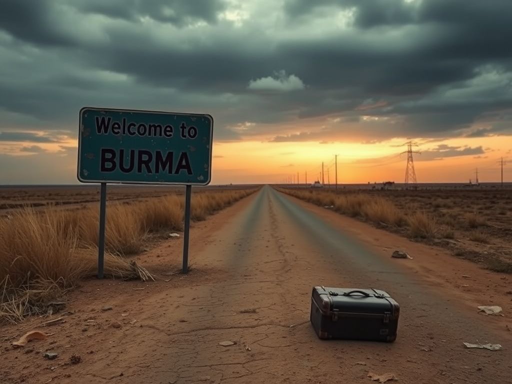 Flick International Barren landscape symbolizing the end of refuge for Burmese migrants