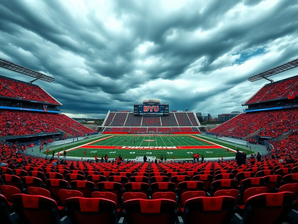 Flick International Empty seats in a Cincinnati football stadium amidst a tense atmosphere