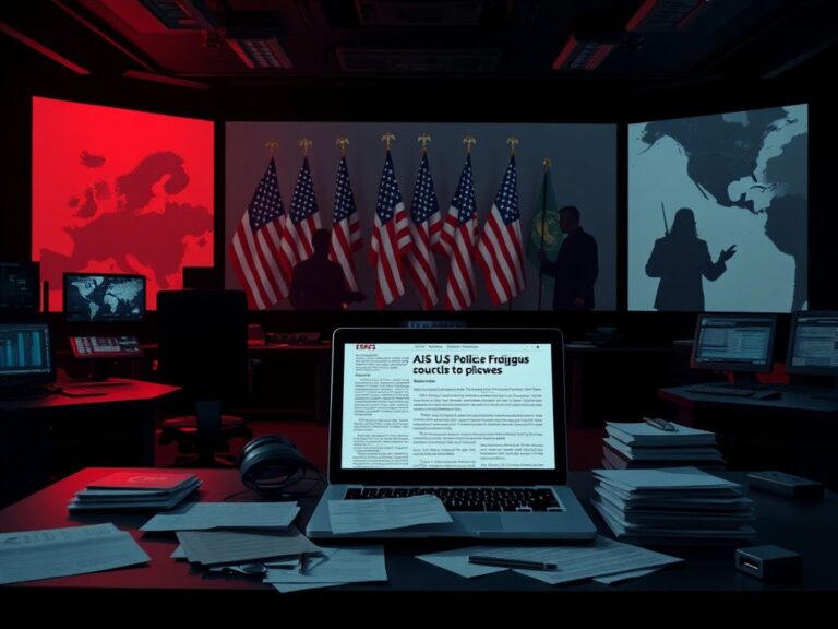 Flick International A military command center filled with maps and communication equipment