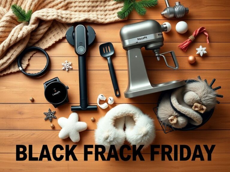 Flick International A flat lay of affordable alternatives to name-brand products including a fitness tracker, vacuum, stand mixer, earbuds, and slippers.