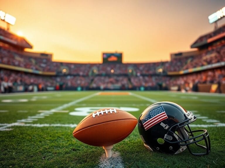 Flick International Cleveland Browns pregame scene with Myles Garrett and Chloe Kim sharing a kiss