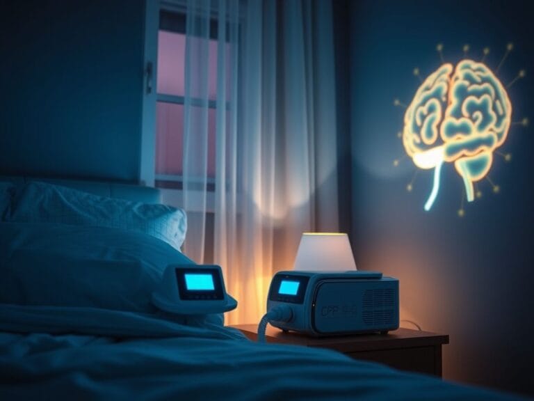 Flick International A serene bedroom scene featuring a CPAP machine symbolizing sleep health
