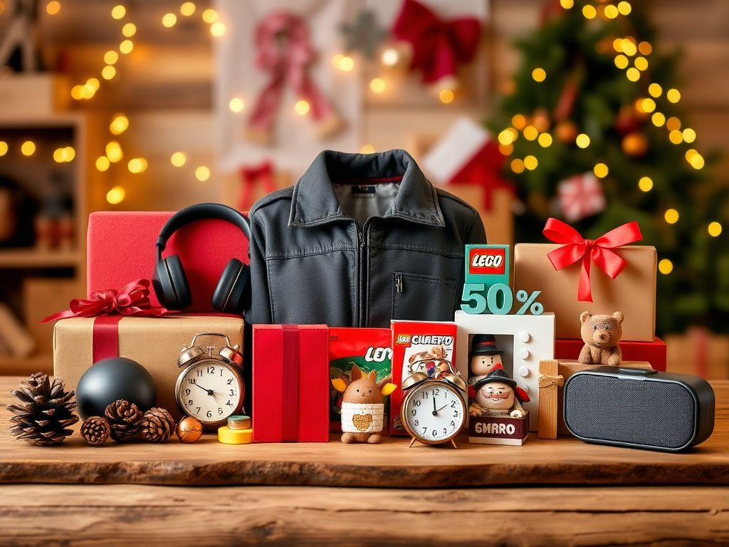 Flick International Cozy holiday gift display with various items under $100 for Black Friday shopping