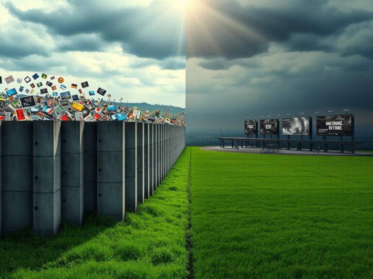 Flick International A conceptual representation of an 'information silo' illustrating barriers to understanding in the MAGA movement.