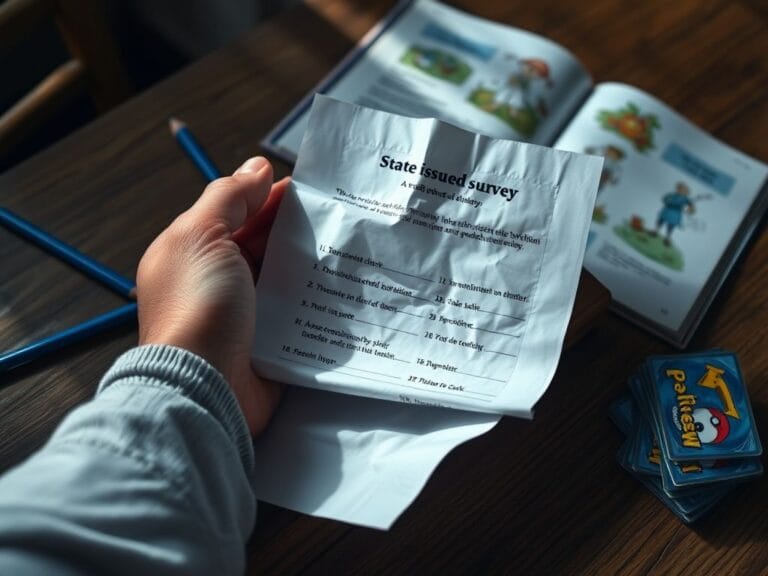 Flick International A concerned parent's hand holding a crumpled survey about sexual orientation and gender identity