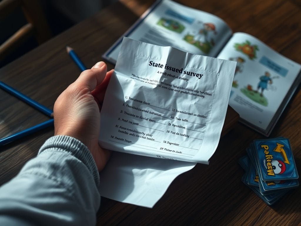 Flick International A concerned parent's hand holding a crumpled survey about sexual orientation and gender identity