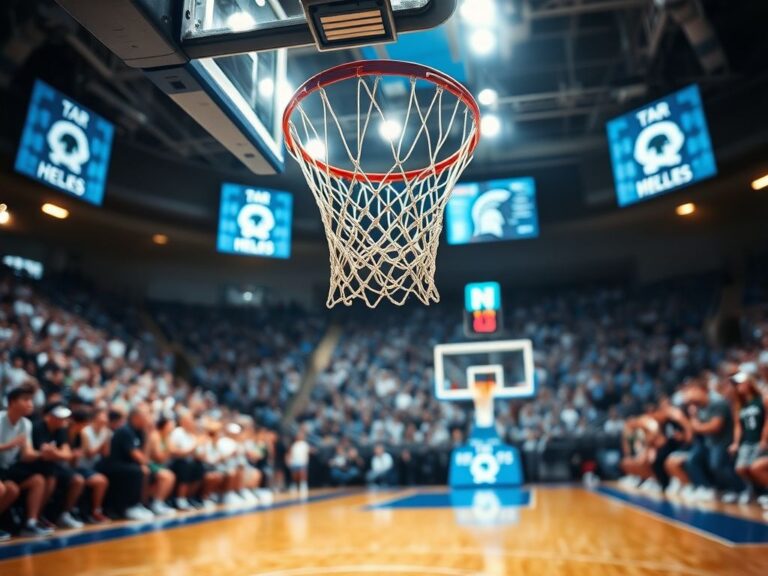 Flick International Caleb Wilson performing a spectacular dunk over a 6-foot-11 defender in a college basketball game
