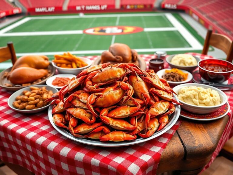 Flick International Thanksgiving table with Joe Burrow and Maryland crabs