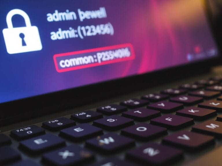 Flick International Close-up image of a worn keyboard highlighting frequent use and weak password threats