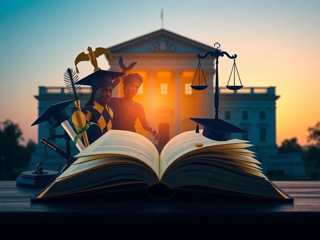 Flick International Open book with turned pages symbolizing knowledge in higher education