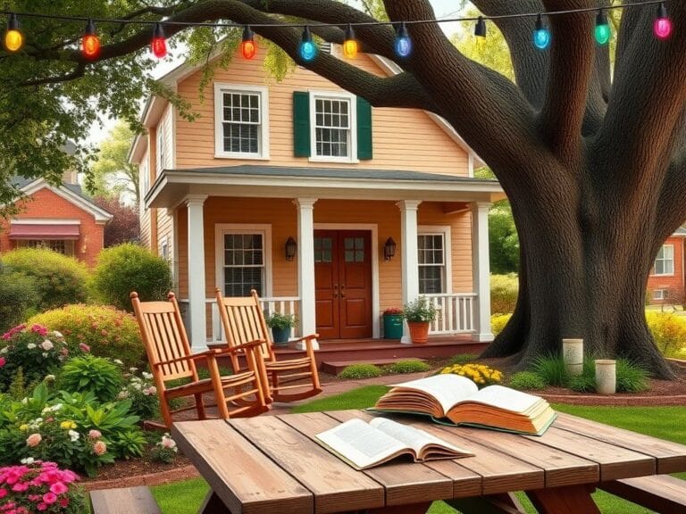 Flick International Fraternity house surrounded by greenery representing community and support