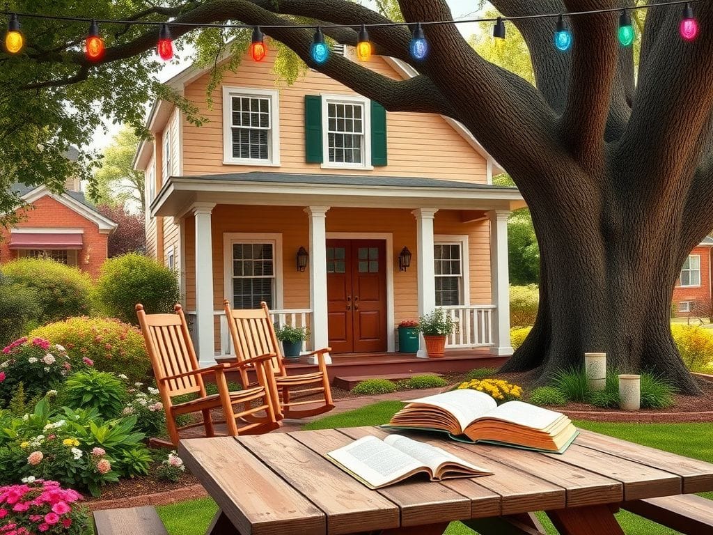 Flick International Fraternity house surrounded by greenery representing community and support