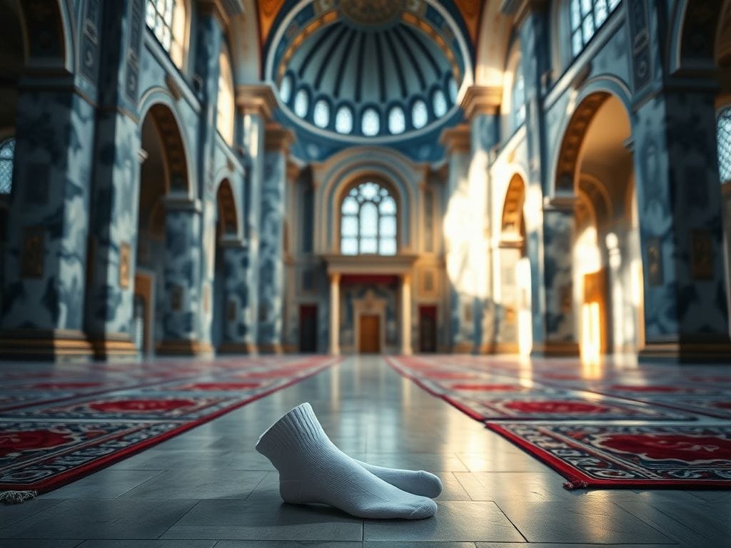 Flick International Interior view of the Blue Mosque in Istanbul featuring stunning architecture and prayer rugs
