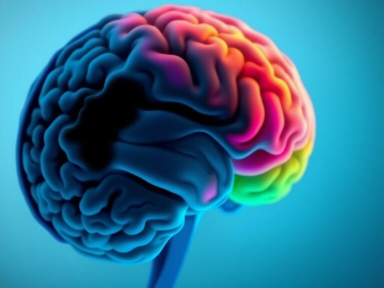 Flick International Abstract illustration of a brain scan highlighting dark areas symbolizing low activity