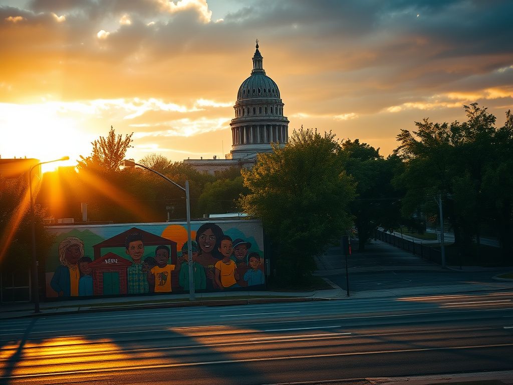 Flick International A vibrant mural in Minnesota showcasing cultural diversity and community strength