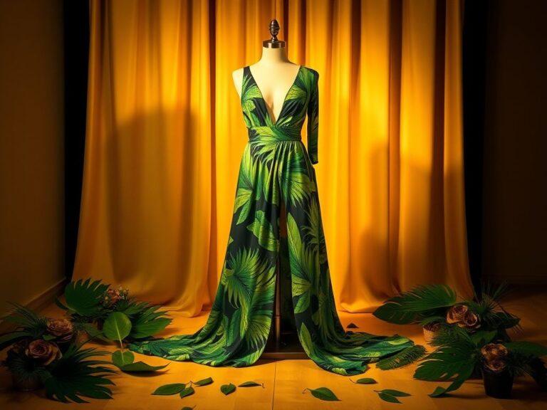 Flick International Luxurious green jungle print Versace dress worn by Amber Valletta