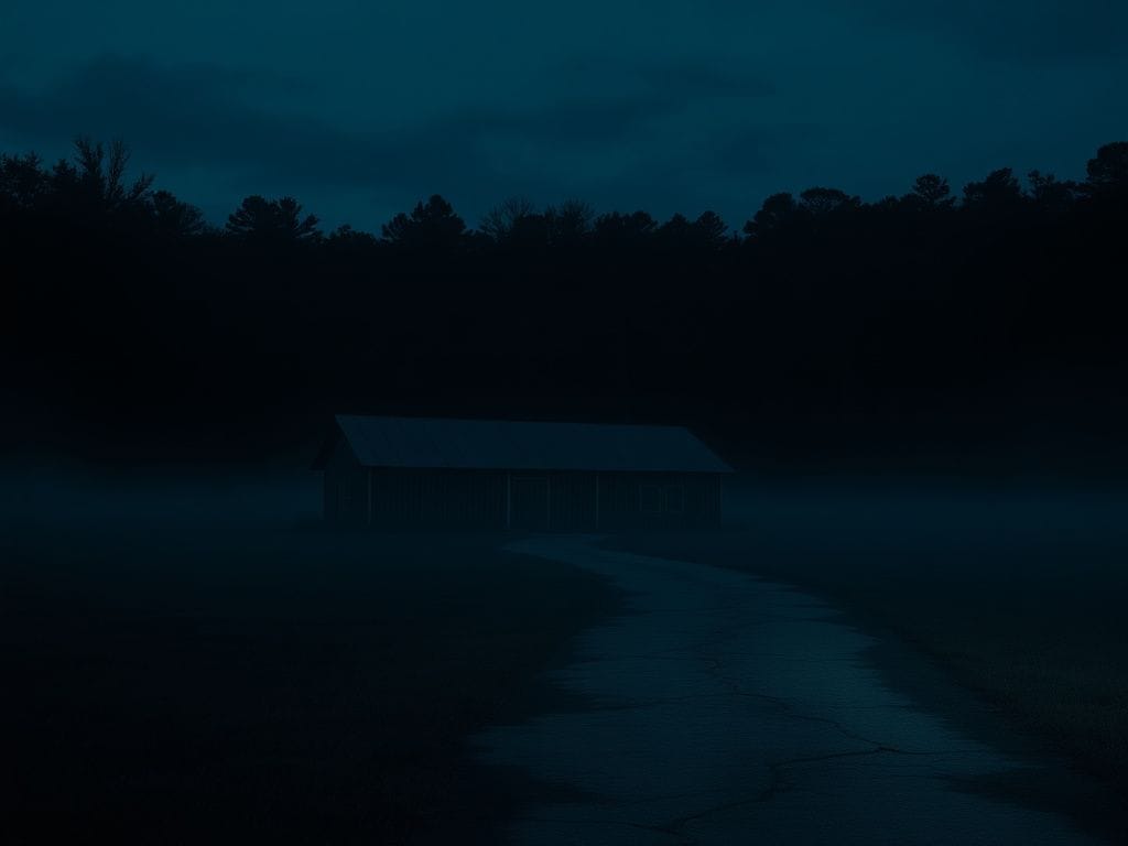 Flick International Somber depiction of abandoned dog kennels at a South Carolina hunting estate