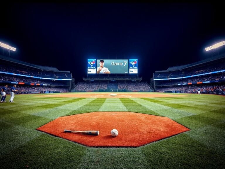 Flick International Nighttime baseball scene at a grand stadium with Max Scherzer's empty pitcher's mound
