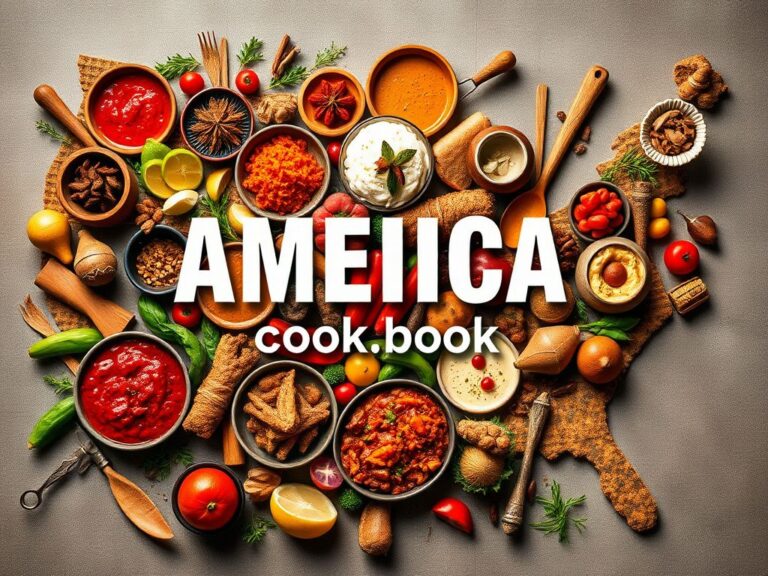 Flick International Vibrant cookbook cover featuring diverse dishes representing immigrant cultures