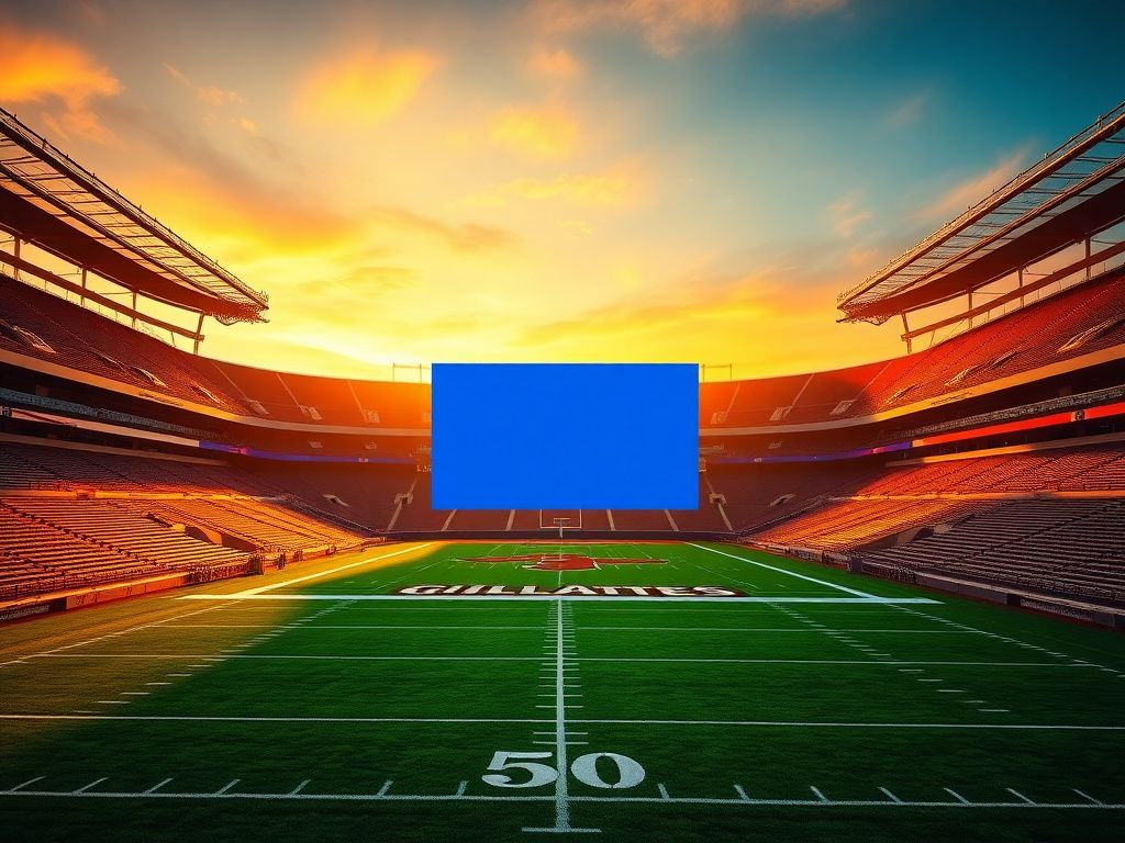 Flick International A large blue square symbolizing unity against antisemitism on a football field