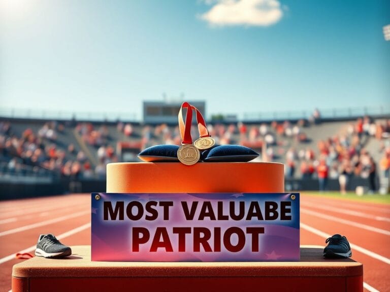 Flick International Podium at a high school track meet with two gold medals symbolizing victory