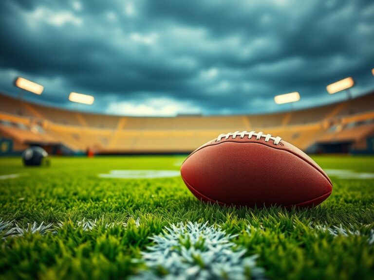 Flick International Close-up of a football on a green turf field, symbolizing the Eagles' controversial tush push play.
