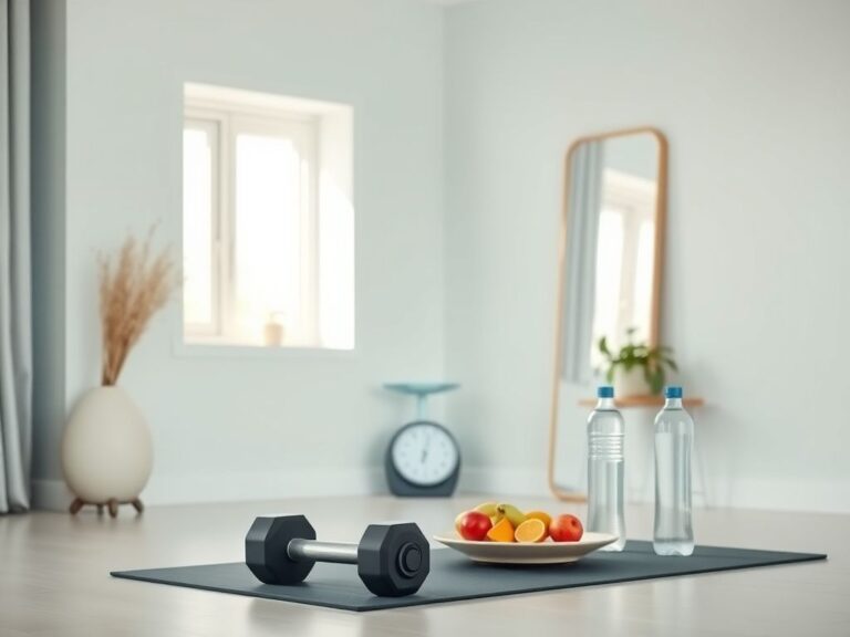 Flick International Serene home gym setup with exercise equipment for health and wellness