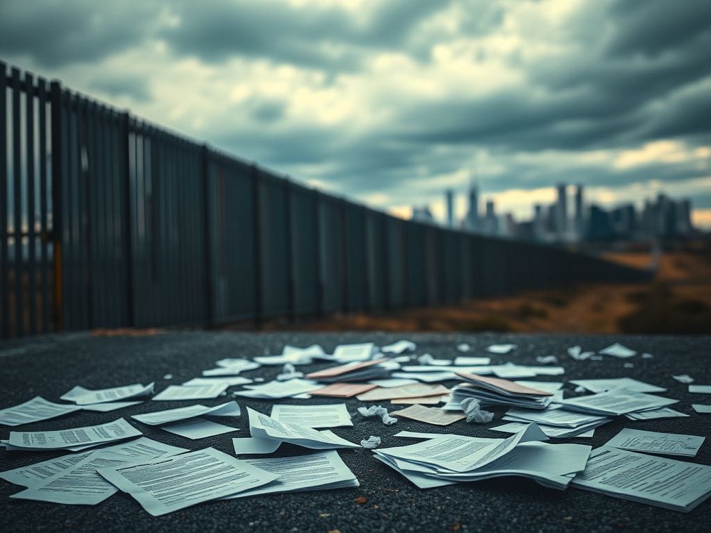 Flick International U.S. border wall symbolizing immigration enforcement challenges