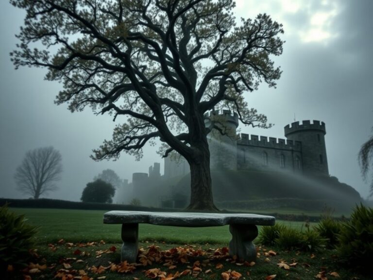 Flick International Historic stone castle surrounded by mist, symbolizing royal tradition and responsibility