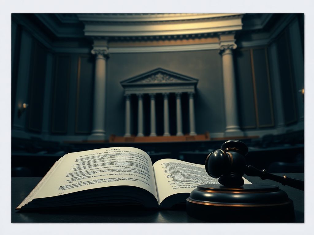 Flick International A dramatic view of the U.S. Supreme Court chamber featuring the iconic bench and Justices' seats