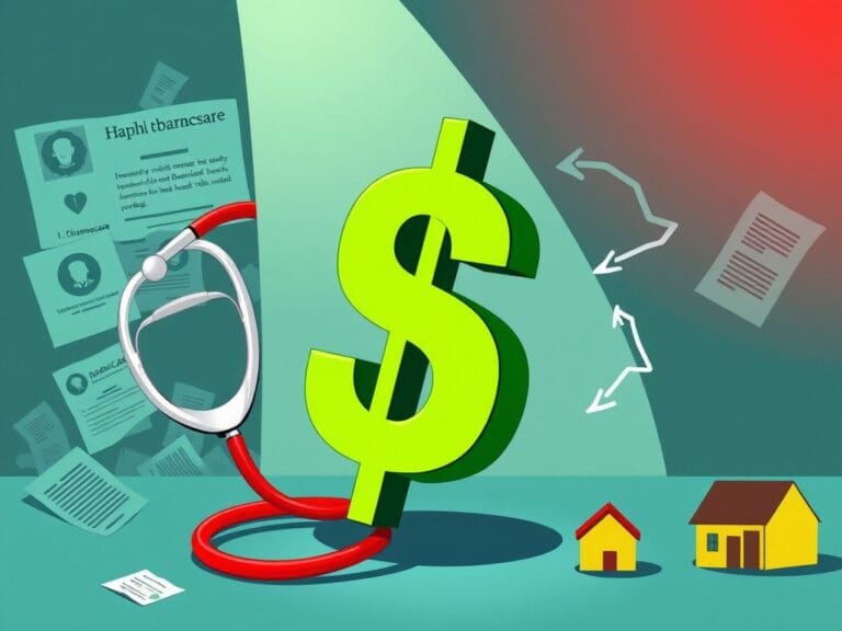 Flick International Conceptual illustration of a dollar sign intertwined with a broken stethoscope symbolizing healthcare fund redirection
