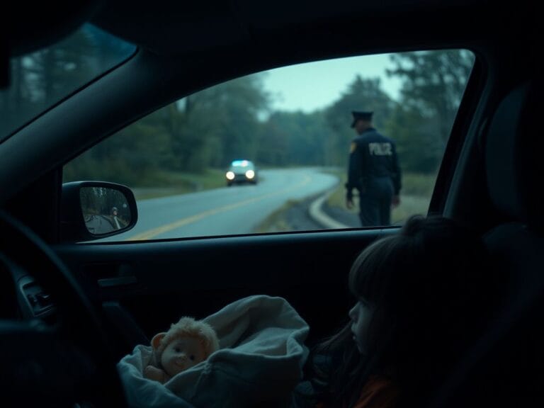 Flick International Interior of a car with scattered belongings hinting at a hurried journey
