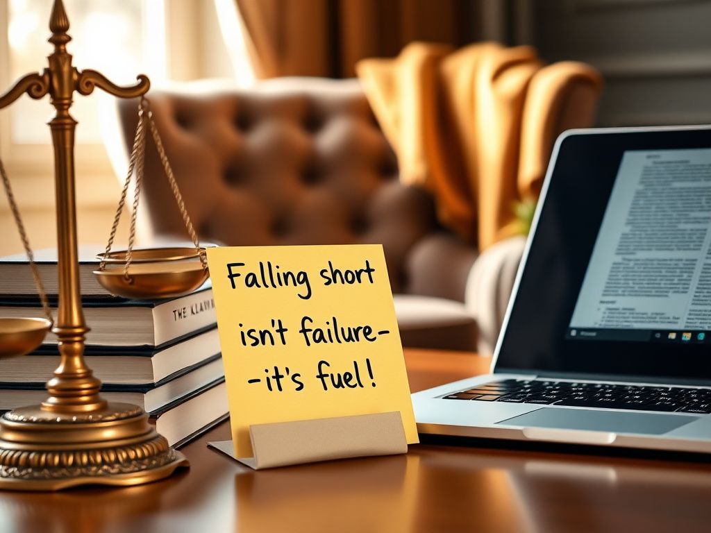 Flick International Close-up of a professional desk with law books and a legal scale symbolizing the pursuit of justice