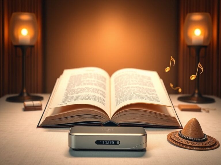 Flick International Serene studio setting with Melania Trump's memoir and AI audio device