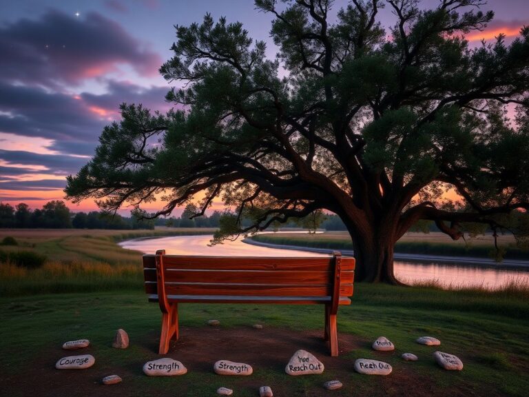 Flick International Tranquil landscape at dusk representing hope for veterans