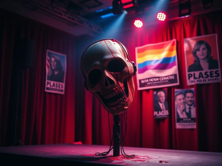 Flick International Comedian Kathy Griffin's controversial performance setting with a prop resembling a severed head