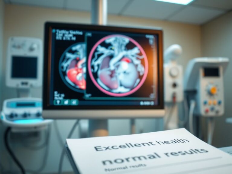 Flick International Close-up view of a patient MRI scan showing a healthy cardiovascular system
